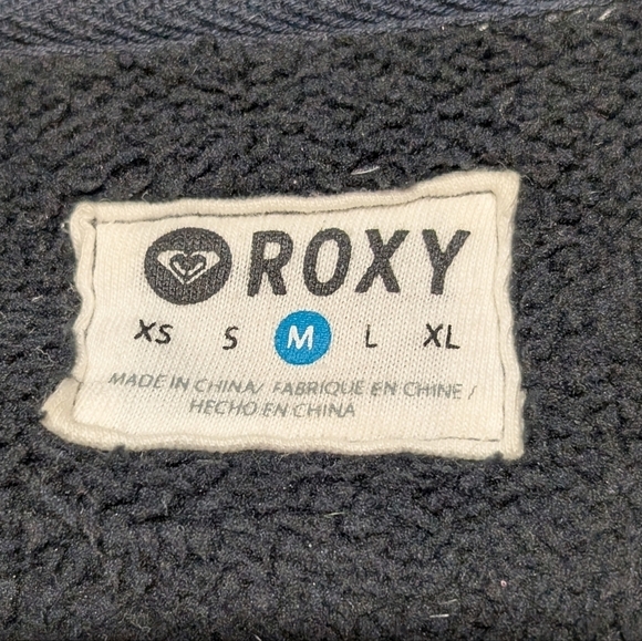 ROXY (Medium) Fleece Lined Button Front Jacket with Drawstring waist - Picture 5 of 7